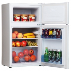 amica fd1714 50cm wide 85cm high fridge freezer in white