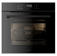 cda sl550bl single multifunction pyrolytic oven in black
